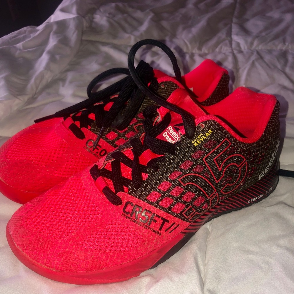 Reebok nanos cherry red worn 2 times